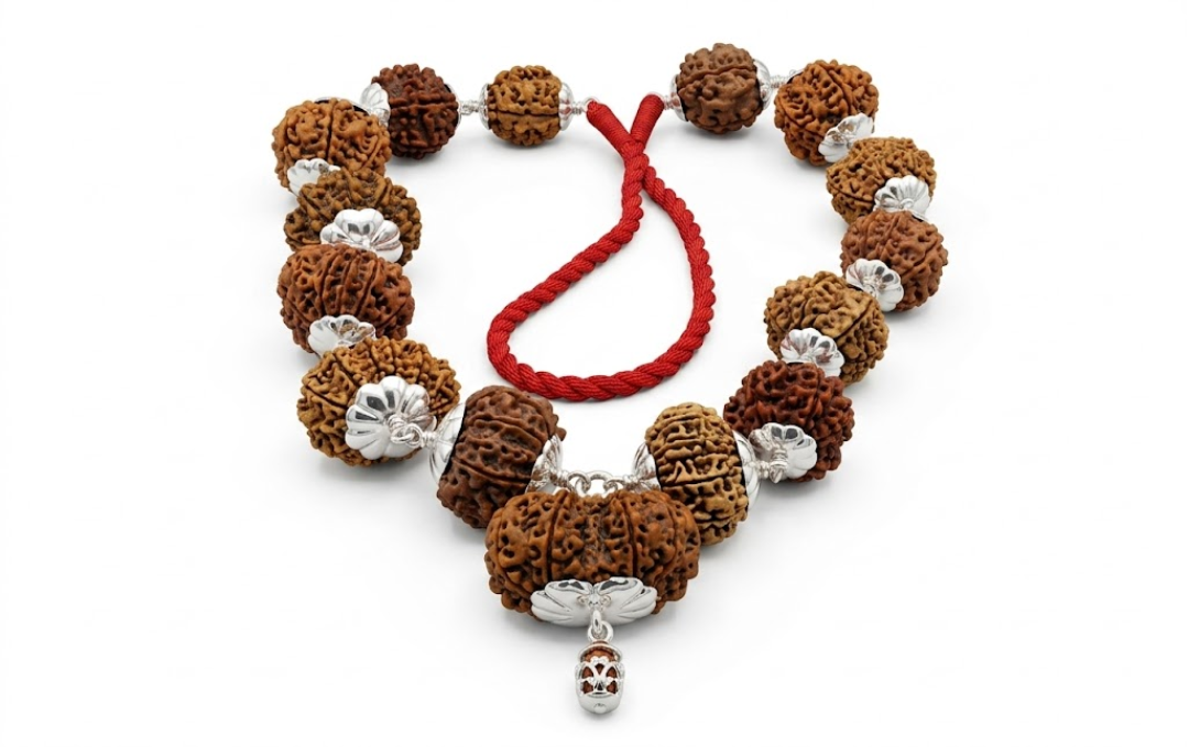 Manufacturer, Exporter, Importer, Supplier, Wholesaler, Retailer, Trader of 1–14 Mukhi Rudraksha Siddha Mala in New Delhi, Delhi, India.
