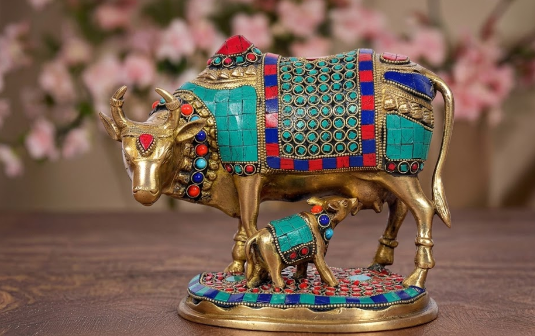 Manufacturer, Exporter, Importer, Supplier, Wholesaler, Retailer, Trader of Kamdhenu Cow Statue in New Delhi, Delhi, India.