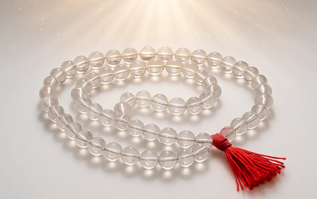 Manufacturer, Exporter, Importer, Supplier, Wholesaler, Retailer, Trader of Sphatik Mala in New Delhi, Delhi, India.